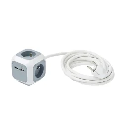 Multiprise 4 prises Diall CUBE & USB 3m