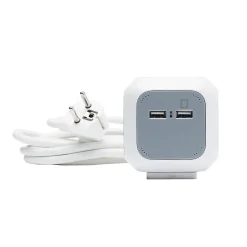 Multiprise 4 prises Diall CUBE & USB 3m