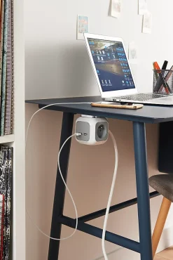 Multiprise 4 prises Diall CUBE & USB 3m