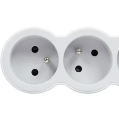 Multiprise 3 prises Legrand blanc et gris