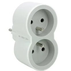 Multiprise 2 prises Legrand blanc et gris