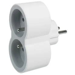 Multiprise 2 prises Legrand blanc et gris