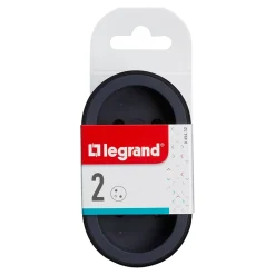 Multiprise 2 prises Legrand noir et gris