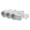 Multiprise 3 prises Legrand blanc et gris 3 m