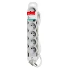 Multiprise 6 prises Legrand blanc et gris 3 m