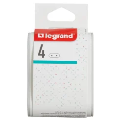 Multiprise 4 prises 2P Legrand blanc et gris