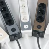 Multiprise 3 prises Schneider Electric Odace anthracite 1.5 m