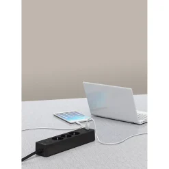 Multiprise 3 prises Schneider Electric Odace anthracite 1.5 m