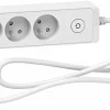 Multiprise 3 prises Schneider Electric Odace blanc 1.5 m
