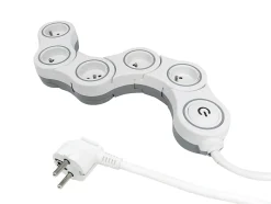 Multiprise avec interrupteur 5 prises Diall modulable 2m