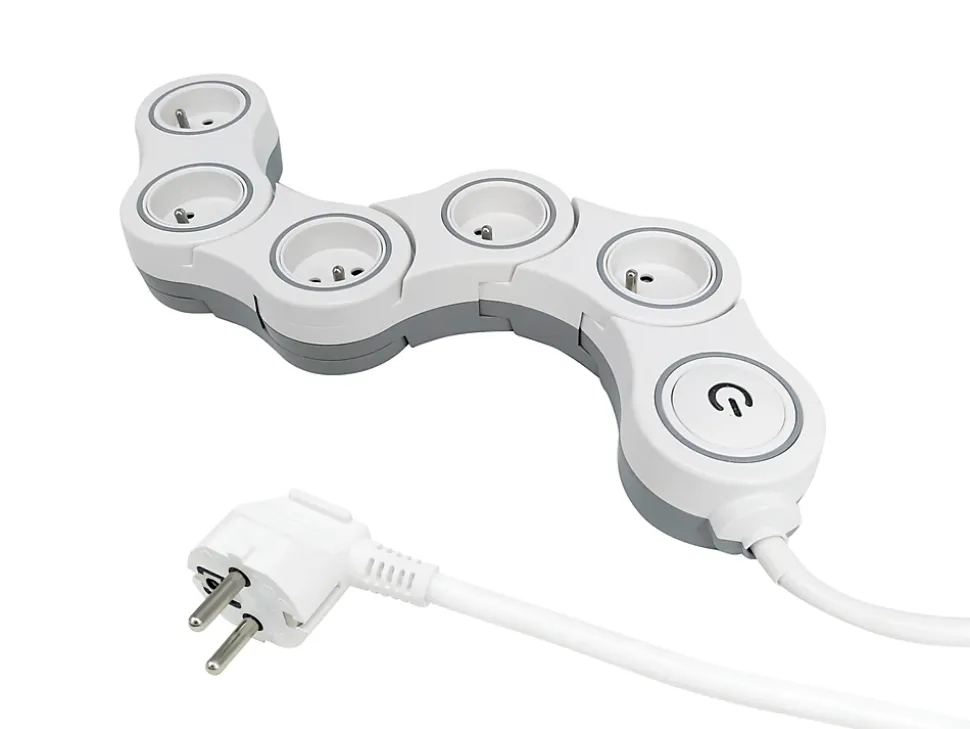 Multiprise avec interrupteur 5 prises Diall modulable 2m