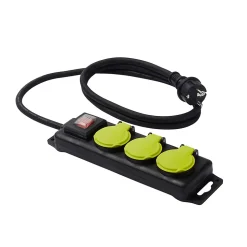 Multiprise avec interrupteur étanche 3 prises Diall 1.5m