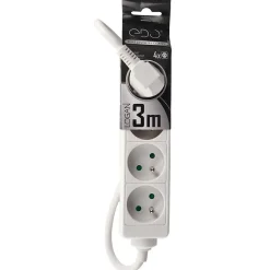 Multiprise avec terre 4 prises câble 3 m EDO777555