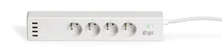 Multiprise connectée Wi-Fi 4 prises 220V + 4 USB 1.8m Konyks