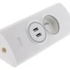 Multiprise d'angle 2P 16A + 2 USB à câbler - Blanc - Otio
