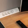 Multiprise d'angle parafoudre 3 prises + 2 USB