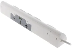Multiprise d'angle parafoudre 3 prises + 2 USB