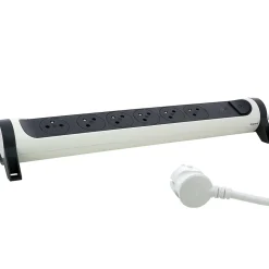 Multiprise parafoudre 6 prises Legrand blanc et gris 1.5 m