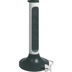 Multiprise parafoudre 4 prises Legrand blanc et gris 2 m