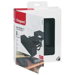 Multiprise parafoudre 4 prises Legrand noir 2 m