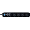 Multiprise parafoudre avec interrupteur 4 prises noir USB 2 m