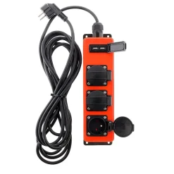 Multiprise étanche 3 prises 16A 2P+T + USB - Zenitech