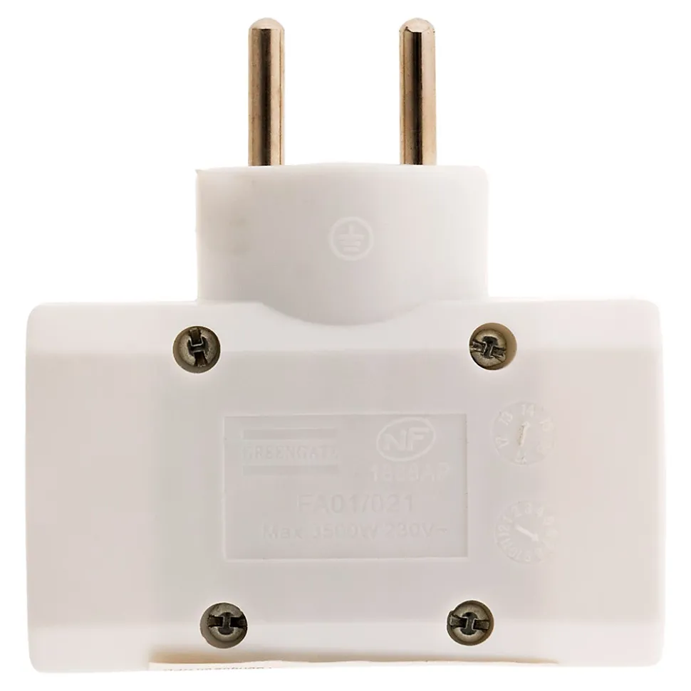 Multiprise triplite 2x16A + 1x6A latérale - Zenitech