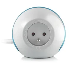 Multiprise Watt & Co Wattball 2x 16A + 1 x 6A + 2 x USB 2.1A blanc et gris