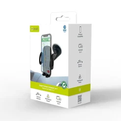 Muvit Support Voiture Universel 2 en 1 avec Pince Extensible à 92mm Noir
