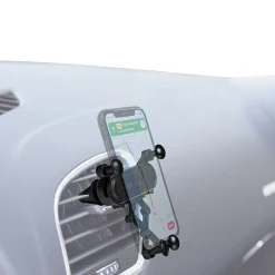 Muvit Support Voiture Universel Gravity Rotatif à 360 Fixation sur Grille d'aération Noir