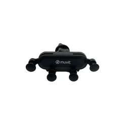 Muvit Support Voiture Universel Gravity Rotatif à 360 Fixation sur Grille d'aération Noir