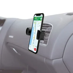 Muvit Support Voiture Universel Grip avec Pince Extensible à 87mm Noir