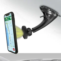 Muvit Support Voiture Universel MAG Pro Magnétique avec Rotule Pivotable Noir