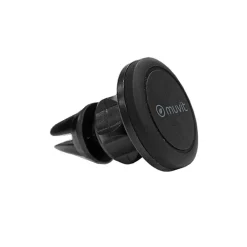 Muvit Support Voiture Universel Magnétique en Plastique avec Rotule Pivotable à 360 Noir