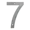 N° de maison - marquage 7 - en acier - couleur gris - à visser - hauteur 12 cm - Chapuis CPA7