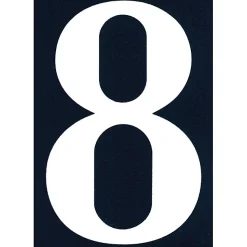 N° de maison - marquage 8 - en PVC - couleur bleu et blanc - autocollant - hauteur 11 cm - Chapuis NA08