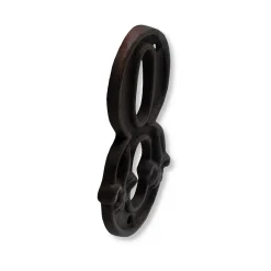 N° de maison - marquage 8 - en fonte - couleur marron - à visser - hauteur 12 cm - Chapuis CFR8