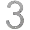 N° de maison - marquage 3 - en acier - couleur gris - à visser - hauteur 12 cm - Chapuis CPA3