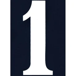 N° de maison - marquage 1 - en PVC - couleur bleu et blanc - autocollant - hauteur 11 cm - Chapuis NA01