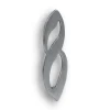 N° de maison - marquage 8 - en acier inoxydable - couleur gris - à visser - hauteur 10 cm - Chapuis CIXA8