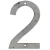 N° de maison - marquage 2 - en acier - couleur gris - à visser - hauteur 12 cm - Chapuis CPA2
