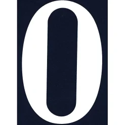 N° de maison - marquage 0 - en PVC - couleur bleu et blanc - autocollant - hauteur 11 cm - Chapuis NA00