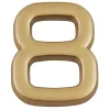 N° de maison - marquage 8 - en PVC - couleur or - autocollant - hauteur 3,7 cm - Chapuis LD3708