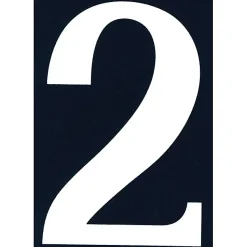 N° de maison - marquage 2 - en PVC - couleur bleu et blanc - autocollant - hauteur 11 cm - Chapuis NA02