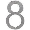 N° de maison - marquage 8 - en acier - couleur gris - à visser - hauteur 12 cm - Chapuis CPA8