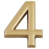 N° de maison - marquage 4 - en PVC - couleur or - autocollant - hauteur 3,7 cm - Chapuis LD3704