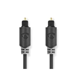 Nedis - Cable audio optique TosLink male - 5 metres - Gaine PVC ronde