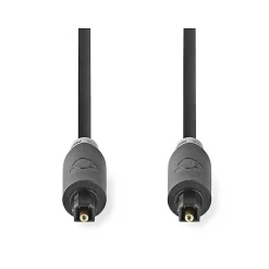 Nedis - Cable audio optique TosLink male - 5 metres - Gaine PVC ronde