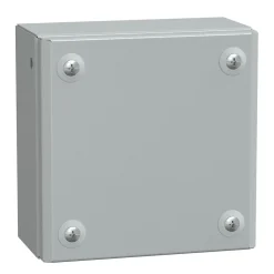 Nsysbm15158 Schneider Spacial Sbm - Boite étanche Ip66 En Acier 150x150x80mm - Couvercle Plein