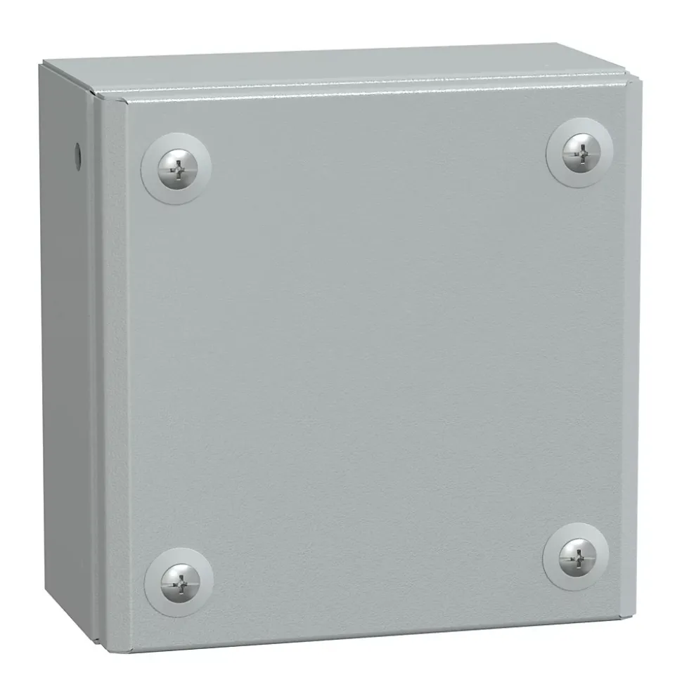 Nsysbm15158 Schneider Spacial Sbm - Boite étanche Ip66 En Acier 150x150x80mm - Couvercle Plein